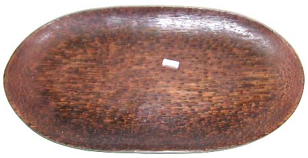 Kitchen decor asian idea - narrow or widen oval coconut wood tray