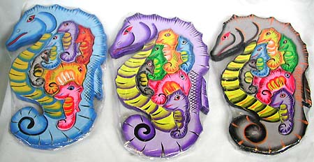 Erotic art work online - assorted color wooden puzzle in sea horse pattern design 