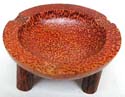 Coconut wood made of flat plate design fashion ashtray with stand