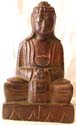 Brown wood carving Guan Yin statue