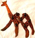 Assorted color and design wooden  giraff hook