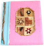Handmade photo album with rope (made of natural banana leaf, mulberry papers, recycling paper etc.), assorted color and design, randomly pick by our warehouse staffs