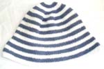 Assorted color line pattern design hand crocheted hat, one size fits all, randomly pick