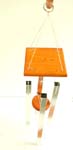 Simply nature square wooden dream chime with 3D square pole metal at bottom