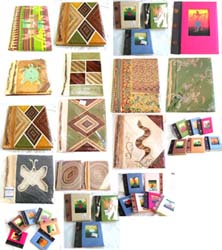 Assorted Banana Leaf Album, Printed Picture Albume, Fabric Cover Album, Natural Material Album and Recycling Paper