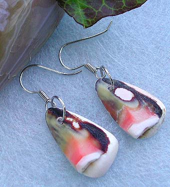 Costume jewelry wholesale shop, fashion seashell earring with fish hook back