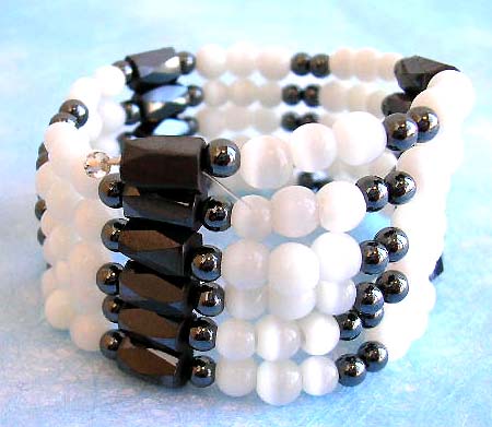 hematite jewelry is said to have healing powers, it increase the blood flood, help with the pain of arthritis, carpal tunnel syndrome and more health related issue
