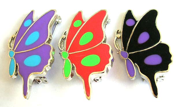 Wholesale butterfly jewelry, butterfly fashion brooch, handcrafted enamel pin             