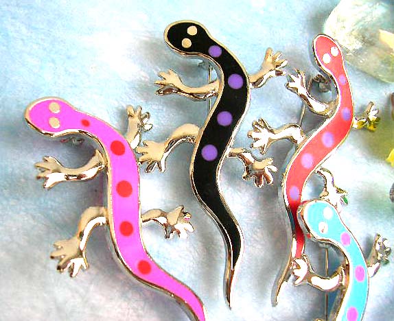 gecko gift, lizard jewelry wholesaler supply lizard gecko pin brooch fashion accessories            