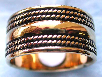 Wholesale bronze wedding band, mans wedding wide band ring
 