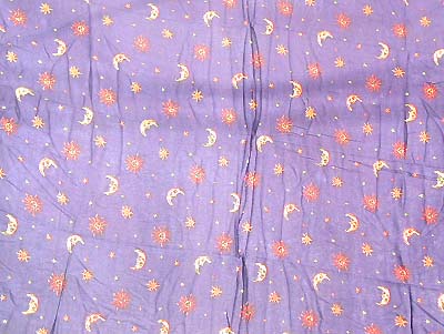 Batik Indonesia beach wraparound with celestial bodies in purple