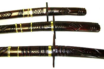 Martial art lover gift - assorted design Japanese style sword set (3 pieses different sizes)