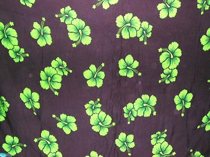 Beach Wedding Dress Sarongs, Resort Wear and Accessories Wholesale Source -Bright greenish flower design black color motif Batik sarong wrap