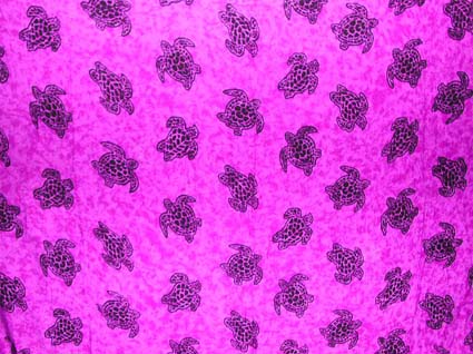 High Quality Stamp Rayon Pareos from Bali - Multi black turtle pattern design light purple rayon sarong wrap