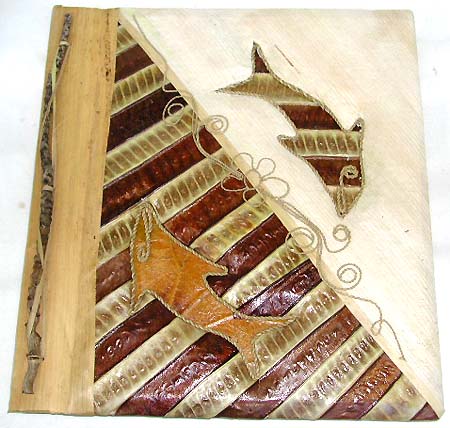 Holiday gift idea - assorted pattern photo albums with rope top