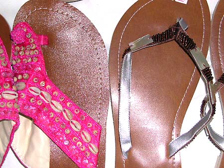 Bali handcraft collection - assorted color and design fashion beaded sandal