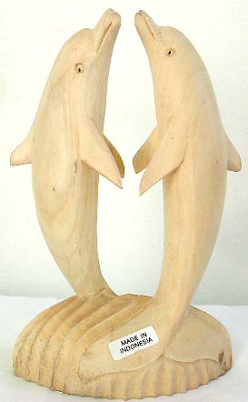wholesale dolphin gift, dolphin wooden scrulpture sealife statues