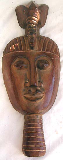 Wholesale wall home decor shopping giftware supply elephant top brown face mask with strip extented out from bottom randomly pick