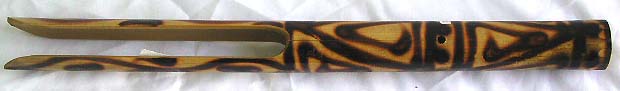 Fire burn bamboo long stand flute