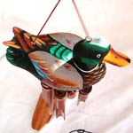 Duck top design bamboo windchime