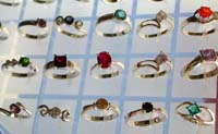 Wholesale sterling silver ring, wholesale cz jewelry synthetic gem stone inlaid
