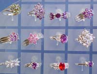 Cz and silver jewelry online shop sterling silver ring in assorted design with cz synthetic stone embedded